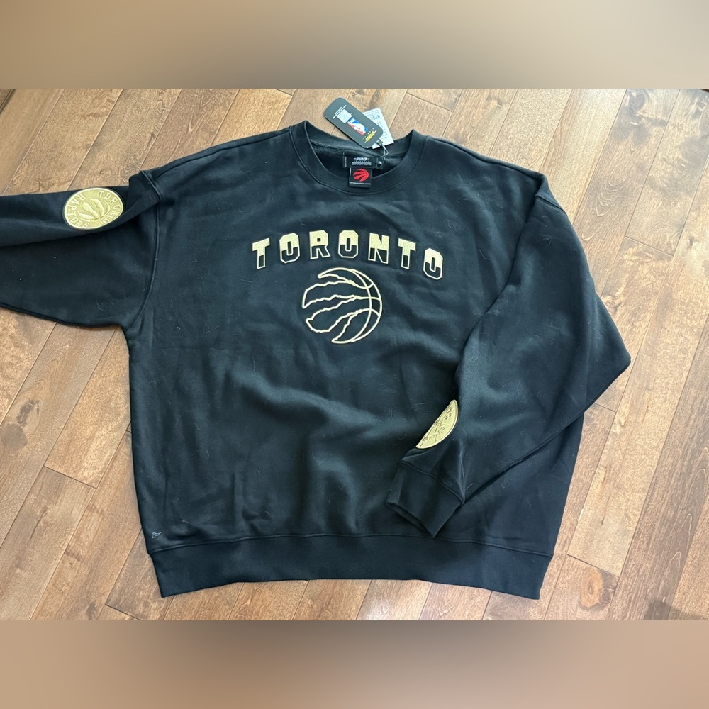NBA Toronto Black and Gold Crewneck Sweater